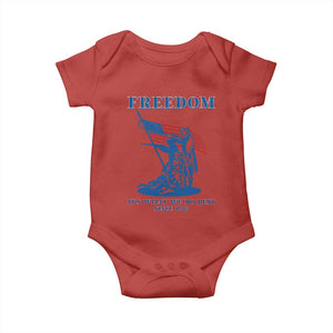 Freedom It’s What We Do Best Since 1776 Baby Onesie Revolutionary War Patriot Battle Scene TS02 Red Print Your Wear