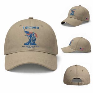Freedom It’s What We Do Best Since 1776 Baseball Cap Revolutionary War Patriot Battle Scene TS02 Baseball Cap Universal Fit Khaki Print Your Wear