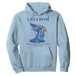 Freedom It’s What We Do Best Since 1776 Hoodie Revolutionary War Patriot Battle Scene TS02 Light Blue Print Your Wear