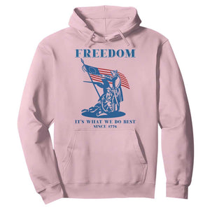 Freedom It’s What We Do Best Since 1776 Hoodie Revolutionary War Patriot Battle Scene TS02 Light Pink Print Your Wear