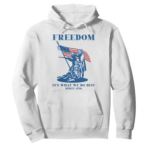 Freedom It’s What We Do Best Since 1776 Hoodie Revolutionary War Patriot Battle Scene TS02 White Print Your Wear