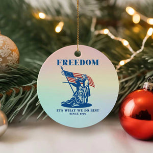Freedom It’s What We Do Best Since 1776 Ceramic Ornament Revolutionary War Patriot Battle Scene TS02 1pc Pastel Print Your Wear