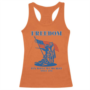 Freedom It’s What We Do Best Since 1776 Racerback Tank Top Revolutionary War Patriot Battle Scene TS02 Orange Print Your Wear