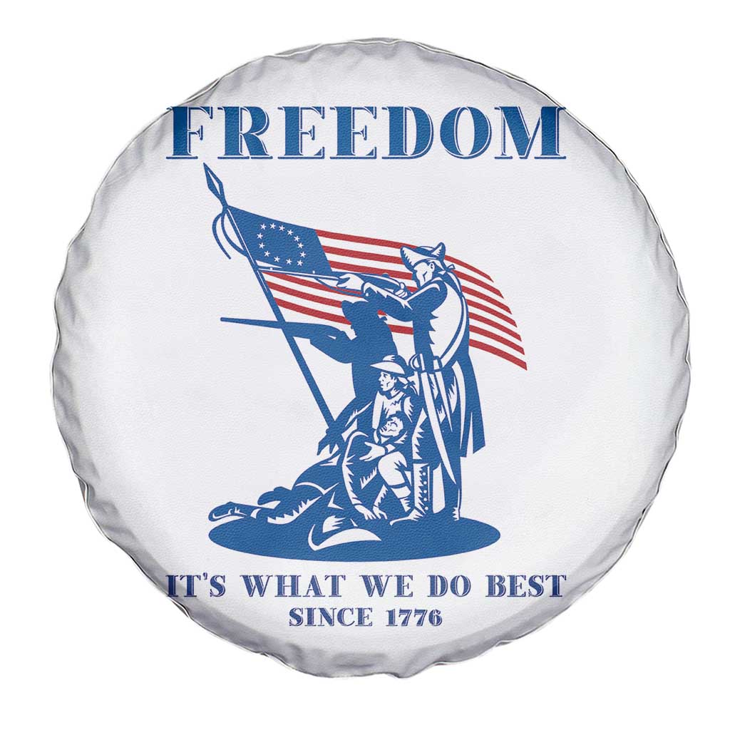 Freedom It’s What We Do Best Since 1776 Spare Tire Cover Revolutionary War Patriot Battle Scene TS02 Print Your Wear