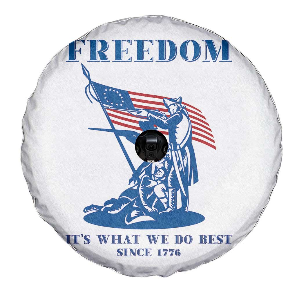 Freedom It’s What We Do Best Since 1776 Spare Tire Cover Revolutionary War Patriot Battle Scene TS02 Print Your Wear