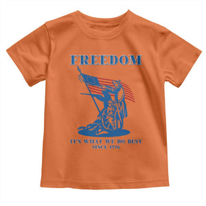 Freedom It’s What We Do Best Since 1776 Toddler T Shirt Revolutionary War Patriot Battle Scene TS02 Orange Print Your Wear