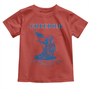Freedom It’s What We Do Best Since 1776 Toddler T Shirt Revolutionary War Patriot Battle Scene TS02 Red Print Your Wear