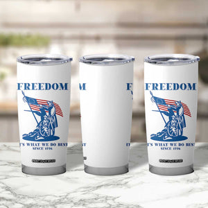 Freedom It’s What We Do Best Since 1776 Tumbler Cup Revolutionary War Patriot Battle Scene TS02 Print Your Wear