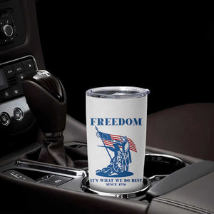 Freedom It’s What We Do Best Since 1776 Tumbler Cup Revolutionary War Patriot Battle Scene TS02 Print Your Wear