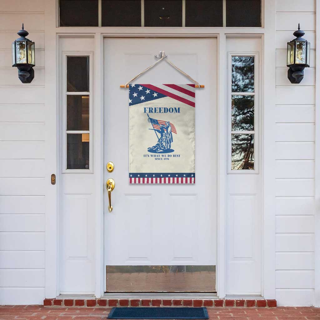 Freedom It’s What We Do Best Since 1776 Patriotic Garden Flag Revolutionary War Patriot Battle Scene TS02 Print Your Wear