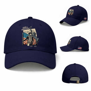 250th Anniversary 1776-2026 We The People Baseball Cap George Washington and Statue of Liberty History Pride TS02 Baseball Cap Universal Fit Dark Blue Print Your Wear