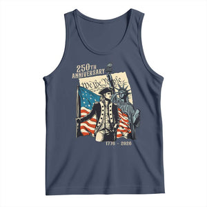 250th Anniversary 1776-2026 We The People Tank Top George Washington and Statue of Liberty History Pride TS02 Navy Print Your Wear