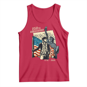 250th Anniversary 1776-2026 We The People Tank Top George Washington and Statue of Liberty History Pride TS02 Red Print Your Wear
