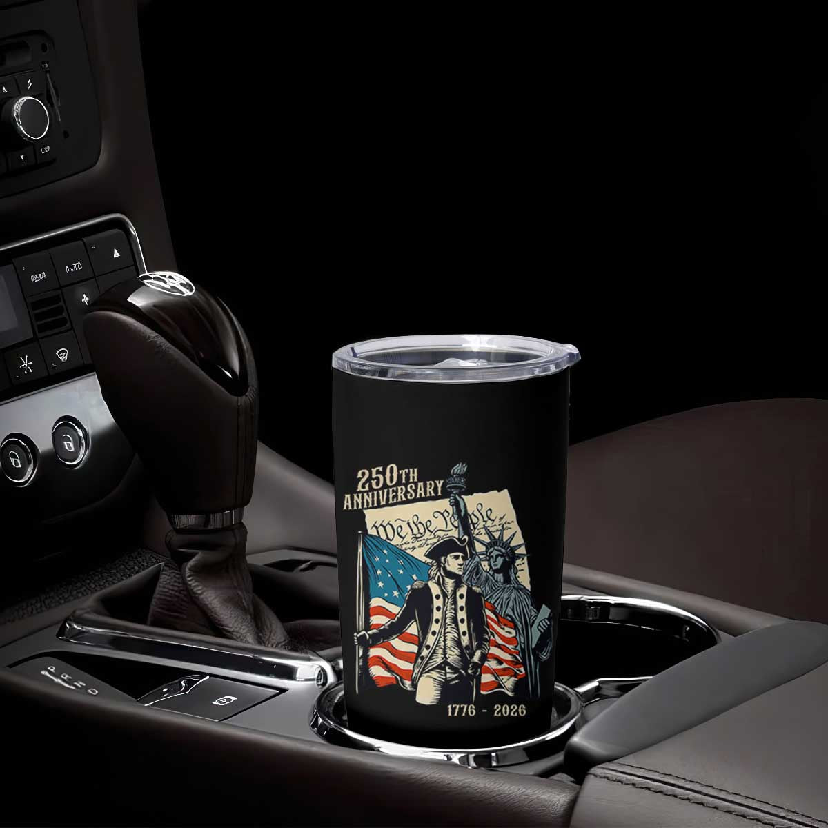 250th Anniversary 1776-2026 We The People Tumbler Cup George Washington and Statue of Liberty History Pride TS02 Print Your Wear