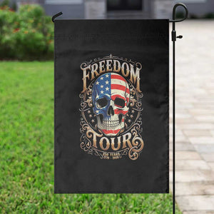 Freedom Tour 250 Years 1776-2026 American Flag Skull Garden Flag Rock Aesthetic Patriotic Semiquincentennial 250th Anniversary TS02 Print Your Wear