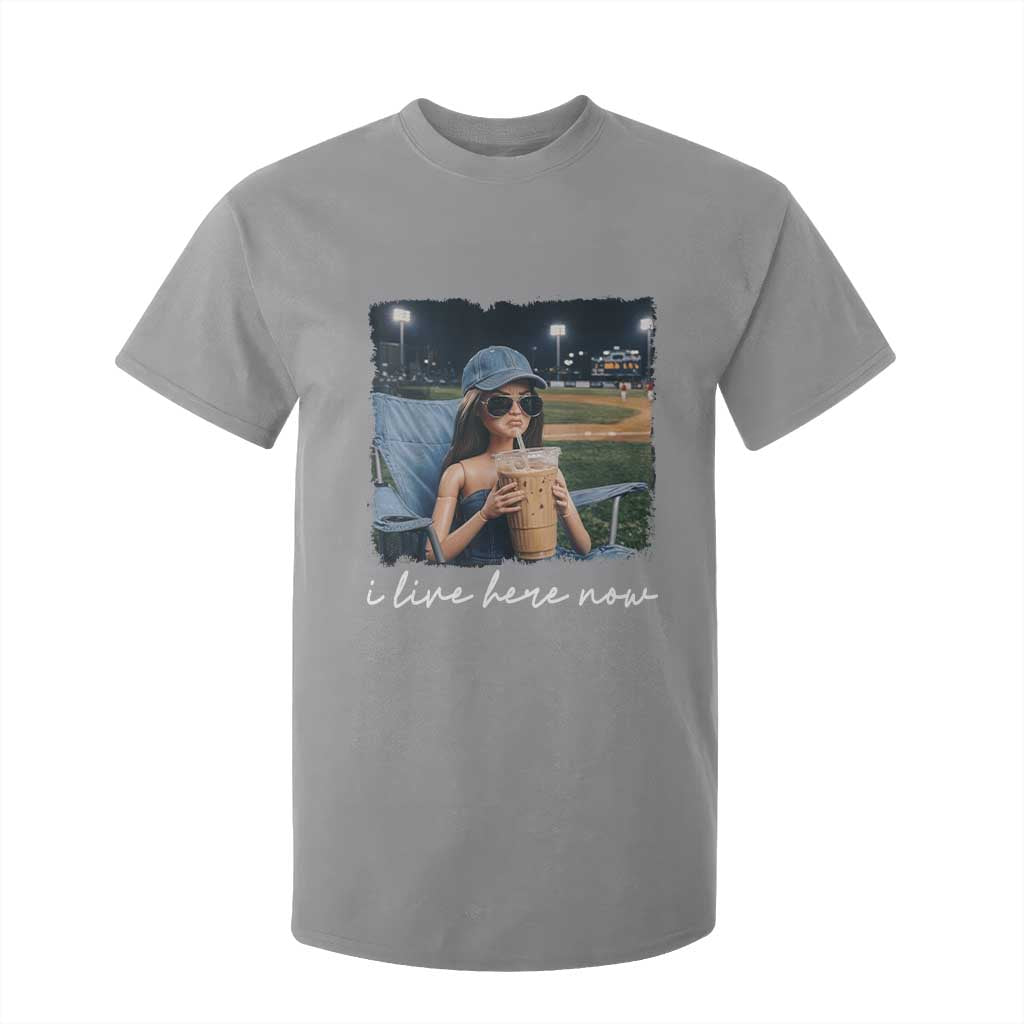 I Live Here Now Funny Doll Face Meme Baseball Lover T Shirt For Kid Game Day Reaction Sports Fan Gift TS02 Sport Gray Print Your Wear