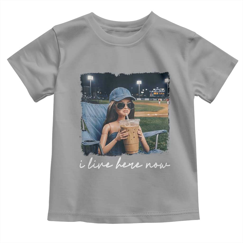 I Live Here Now Funny Doll Face Meme Baseball Lover Toddler T Shirt Game Day Reaction Sports Fan Gift TS02 Sport Gray Print Your Wear