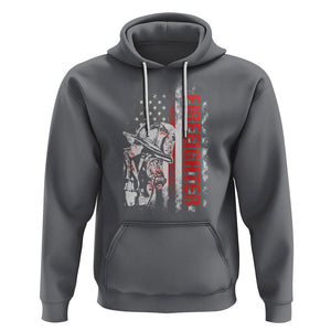 Firefighter Hoodie Fireman American Flag Thin Red Line Firefighter TS02 Charcoal Printyourwear