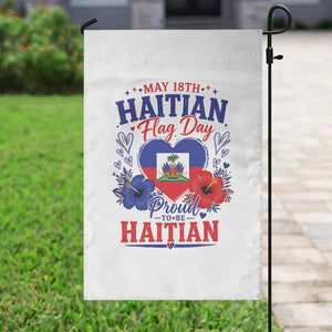 May 18th Haitian Flag Day Floral Hibiscus Garden Flag Proud To Be Haitian Heritage Pride TS02 Print Your Wear