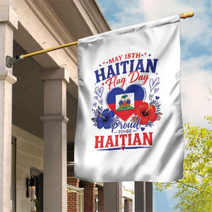 May 18th Haitian Flag Day Floral Hibiscus Garden Flag Proud To Be Haitian Heritage Pride TS02 Print Your Wear