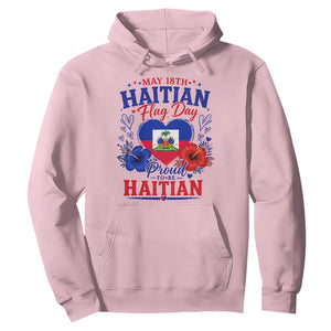 May 18th Haitian Flag Day Floral Hibiscus Hoodie Proud To Be Haitian Heritage Pride TS02 Light Pink Print Your Wear