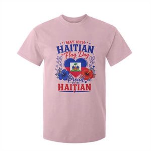 May 18th Haitian Flag Day Floral Hibiscus T Shirt For Kid Proud To Be Haitian Heritage Pride TS02 Light Pink Print Your Wear