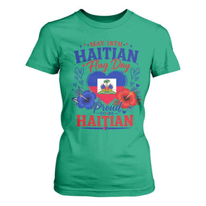 May 18th Haitian Flag Day Floral Hibiscus T Shirt For Women Proud To Be Haitian Heritage Pride TS02 Irish Green Print Your Wear