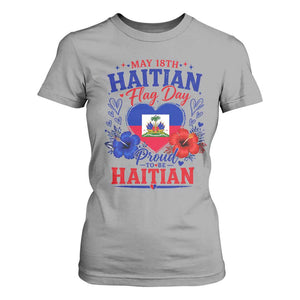 May 18th Haitian Flag Day Floral Hibiscus T Shirt For Women Proud To Be Haitian Heritage Pride TS02 Sport Gray Print Your Wear