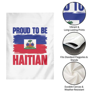 Proud To Be Haitian Garden Flag Haiti Flag Heritage Pride TS02 Print Your Wear