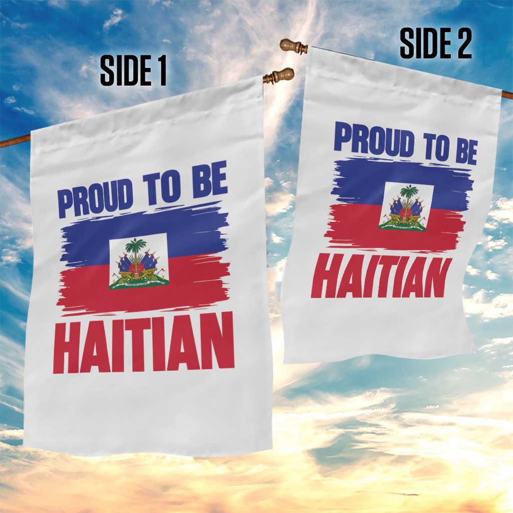 Proud To Be Haitian Garden Flag Haiti Flag Heritage Pride TS02 Print Your Wear