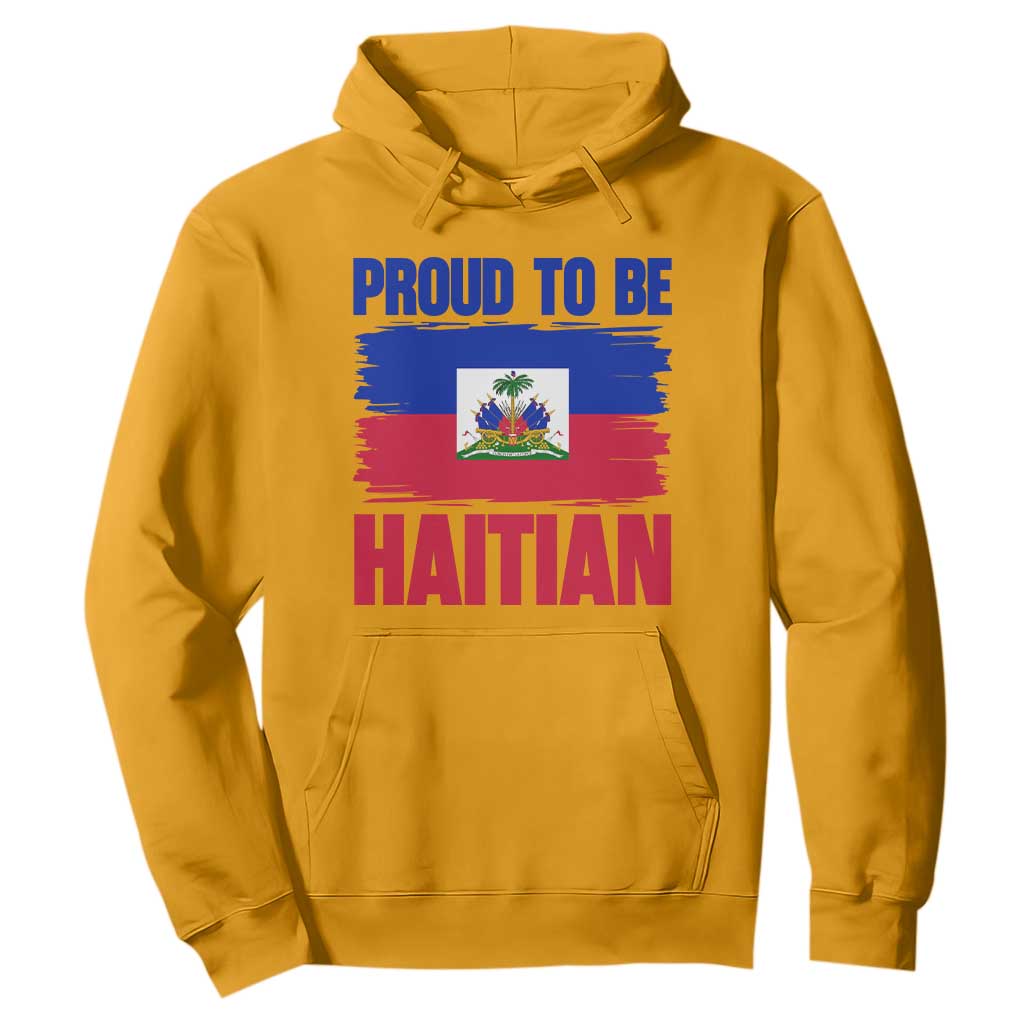 Proud To Be Haitian Hoodie Haiti Flag Heritage Pride TS02 Gold Print Your Wear
