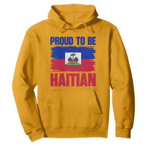 Proud To Be Haitian Hoodie Haiti Flag Heritage Pride TS02 Gold Print Your Wear