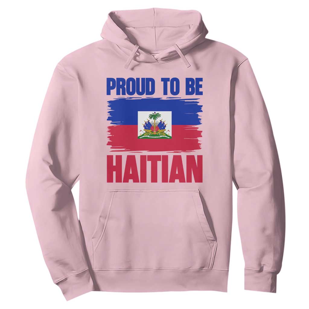 Proud To Be Haitian Hoodie Haiti Flag Heritage Pride TS02 Light Pink Print Your Wear