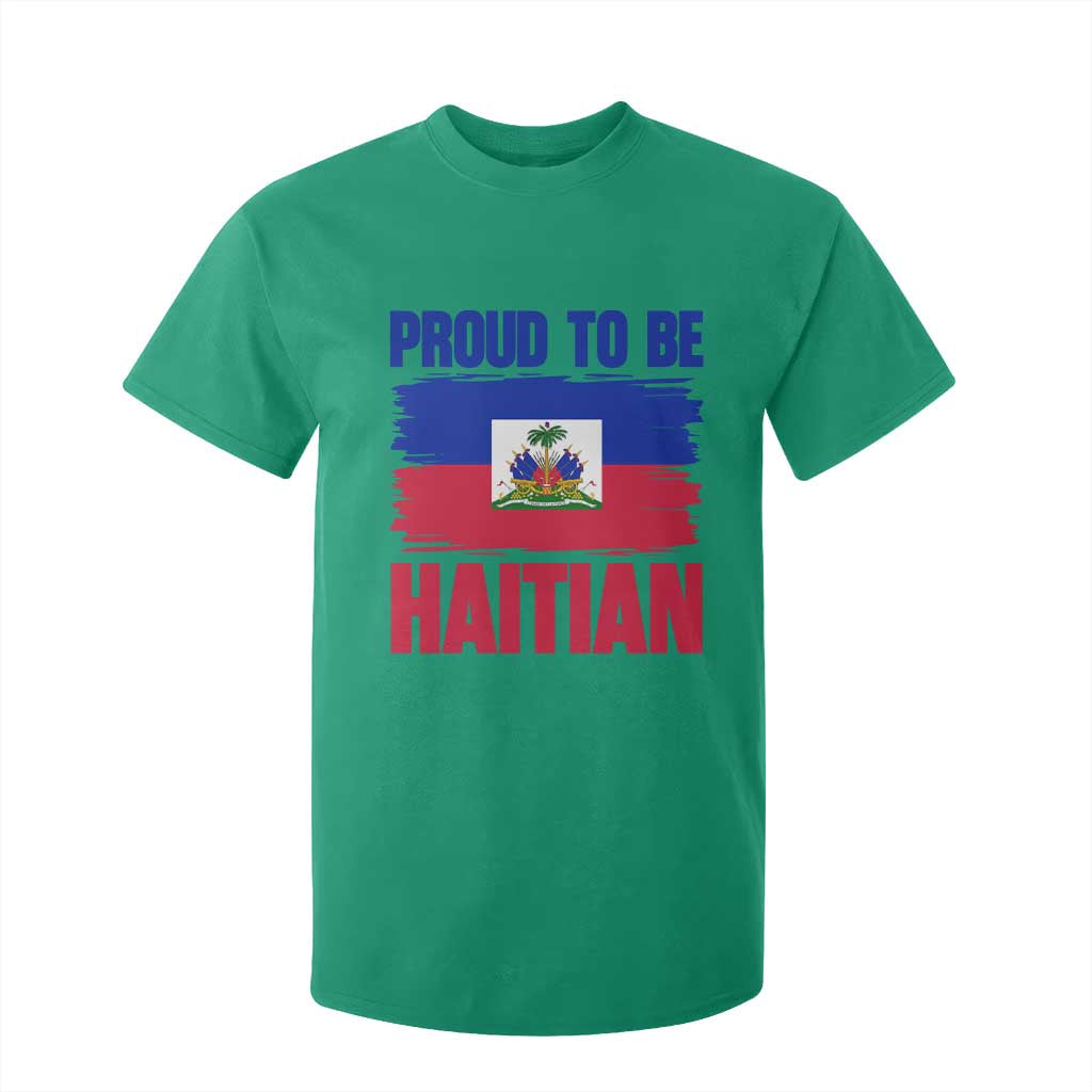 Proud To Be Haitian T Shirt For Kid Haiti Flag Heritage Pride TS02 Irish Green Print Your Wear