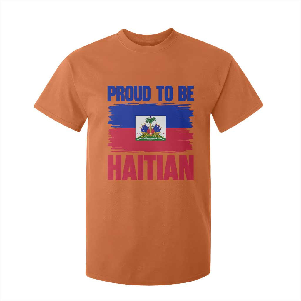 Proud To Be Haitian T Shirt For Kid Haiti Flag Heritage Pride TS02 Orange Print Your Wear