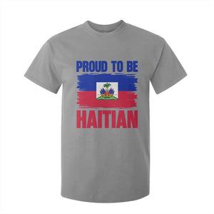 Proud To Be Haitian T Shirt For Kid Haiti Flag Heritage Pride TS02 Sport Gray Print Your Wear
