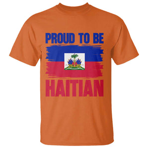 Proud To Be Haitian T Shirt Haiti Flag Heritage Pride TS02 Orange Print Your Wear
