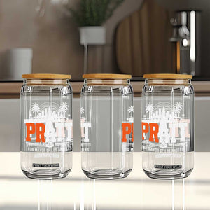 Pratt for Mayor of Los Angeles Retro Skyline Graphic Glass Can Support Local Leadership LA City California Pride TS02 Print Your Wear
