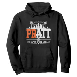 Pratt for Mayor of Los Angeles Retro Skyline Graphic Hoodie Support Local Leadership LA City California Pride TS02 Black Print Your Wear