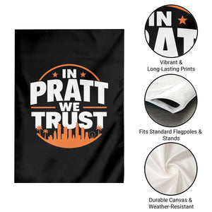 In Pratt We Trust Los Angeles Skyline Graphic Garden Flag Patriotic LA City California Pride Local Leadership TS02 Print Your Wear