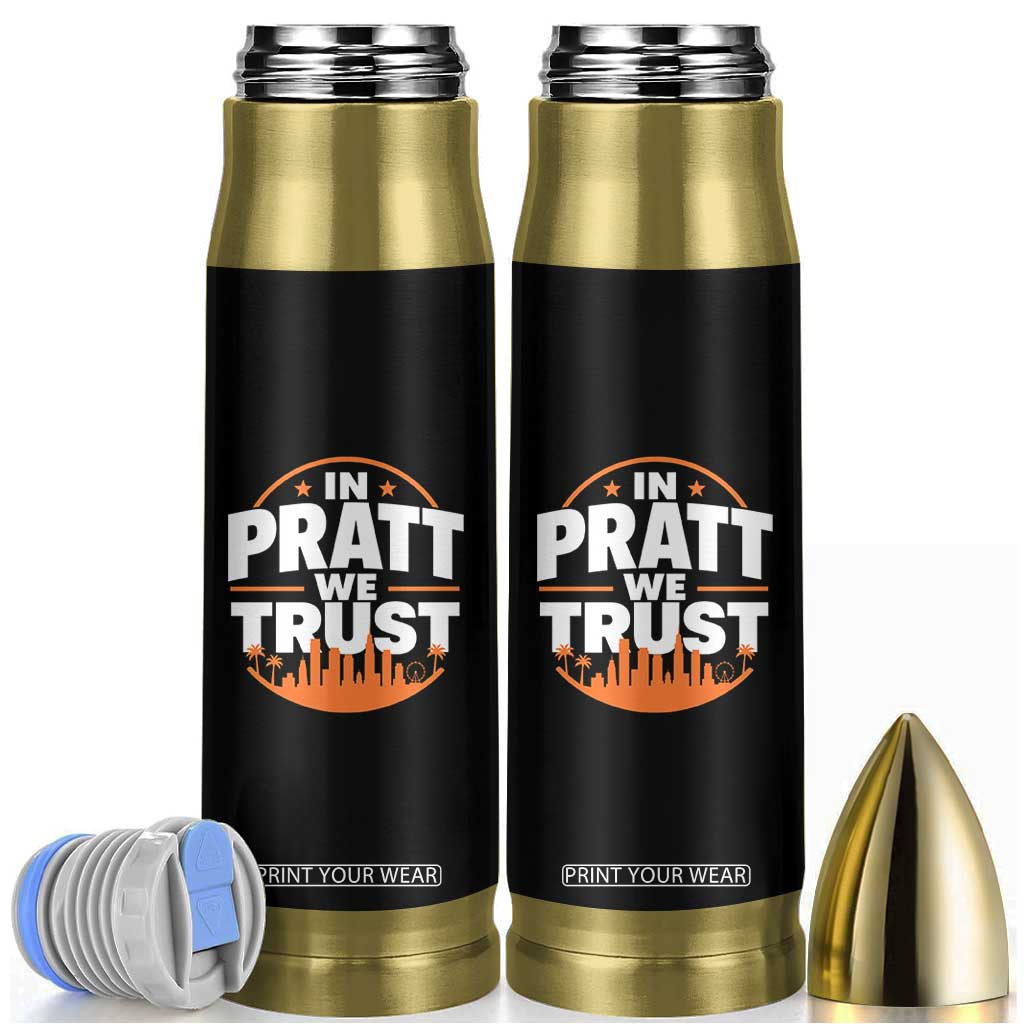 In Pratt We Trust Los Angeles Skyline Graphic Bullet Tumbler Patriotic LA City California Pride Local Leadership TS02 Black Print Your Wear