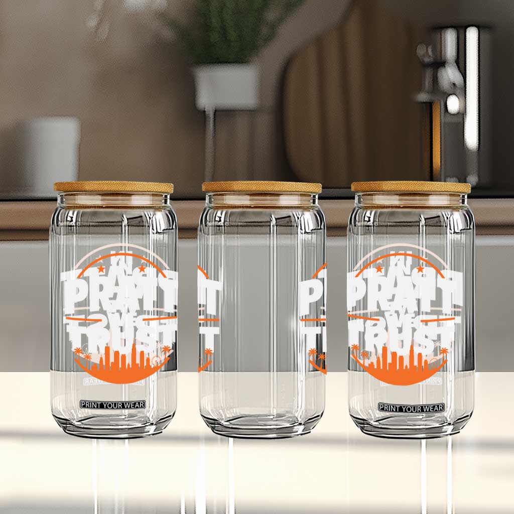 In Pratt We Trust Los Angeles Skyline Graphic Glass Can Patriotic LA City California Pride Local Leadership TS02 Print Your Wear