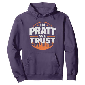In Pratt We Trust Los Angeles Skyline Graphic Hoodie Patriotic LA City California Pride Local Leadership TS02 Purple Print Your Wear