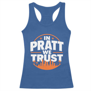 In Pratt We Trust Los Angeles Skyline Graphic Racerback Tank Top Patriotic LA City California Pride Local Leadership TS02 Royal Blue Print Your Wear