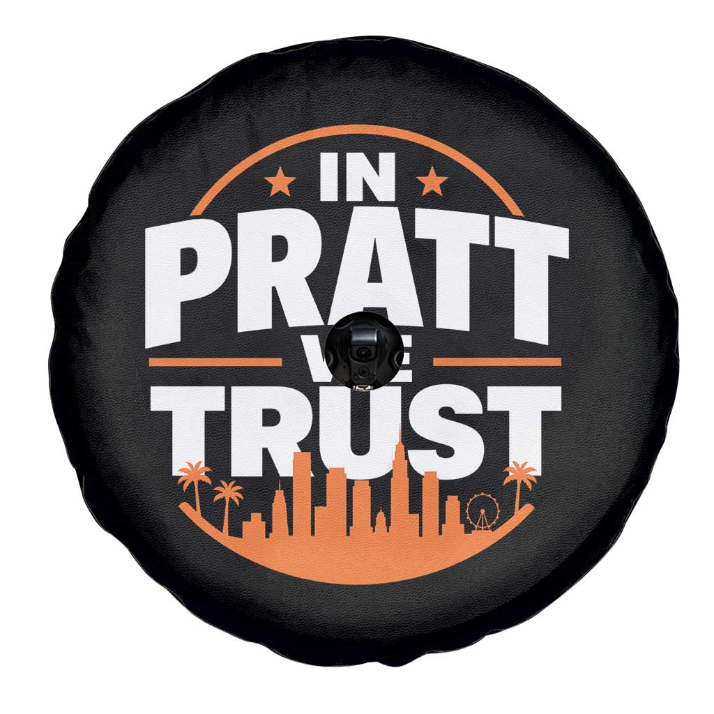 In Pratt We Trust Los Angeles Skyline Graphic Spare Tire Cover Patriotic LA City California Pride Local Leadership TS02 Print Your Wear