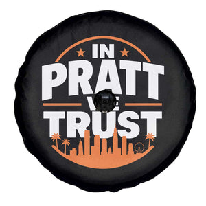 In Pratt We Trust Los Angeles Skyline Graphic Spare Tire Cover Patriotic LA City California Pride Local Leadership TS02 Print Your Wear