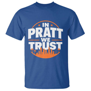 In Pratt We Trust Los Angeles Skyline Graphic T Shirt Patriotic LA City California Pride Local Leadership TS02 Royal Blue Print Your Wear