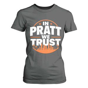 In Pratt We Trust Los Angeles Skyline Graphic T Shirt For Women Patriotic LA City California Pride Local Leadership TS02 Dark Heather Print Your Wear