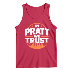 In Pratt We Trust Los Angeles Skyline Graphic Tank Top Patriotic LA City California Pride Local Leadership TS02 Red Print Your Wear