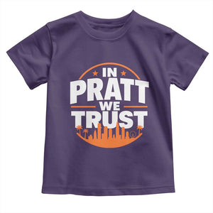 In Pratt We Trust Los Angeles Skyline Graphic Toddler T Shirt Patriotic LA City California Pride Local Leadership TS02 Purple Print Your Wear